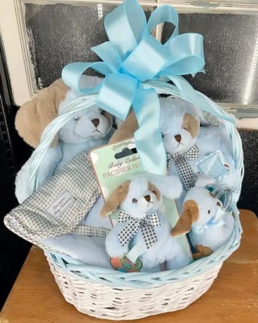 Blue Baby Basket – 682022 Gift Basket