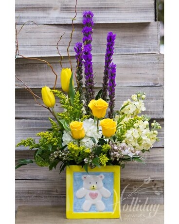 Baby Block Bouquet – 9286 Flower Arrangement