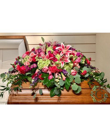 Heaven's Reflection Funeral Casket Spray Flowers