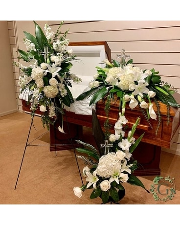 In Loving Memory Tribute Funeral Casket Spray Flowers