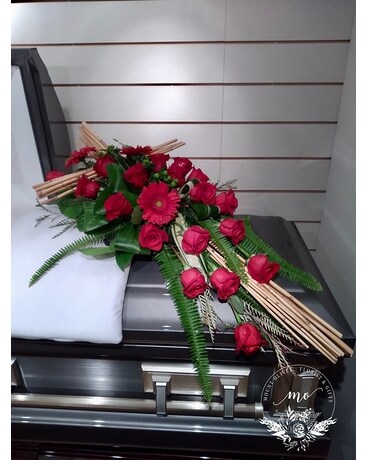 Memories Funeral Casket Spray Flowers