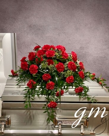 Adored Funeral Casket Spray Flowers