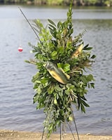 bouquet of fishing poles Gift standalone centerpieces that are perfect for giving and display I used this man's fishing