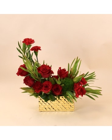 McShan Lady in Red Bouquet Flower Arrangement