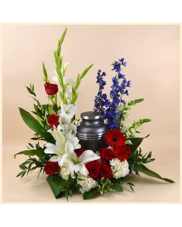 McShan Patriotic Honor Surround Funeral Arrangement