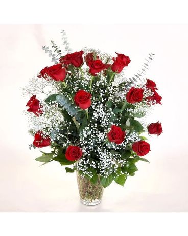 McShan 2 Dozen Red Roses Flower Arrangement