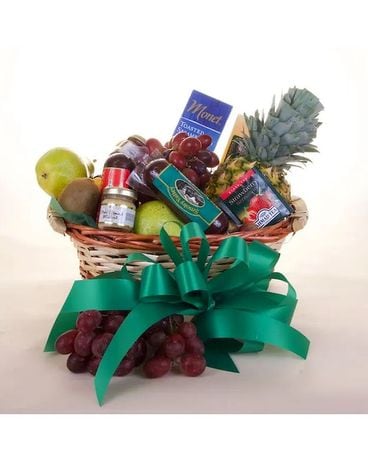 McShan Grateful Gourmet Basket Flower Arrangement