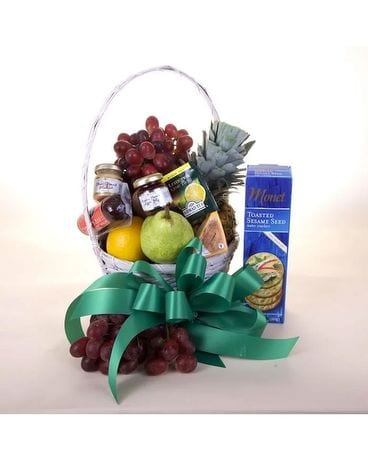 McShan Giving Gourmet Basket Flower Arrangement