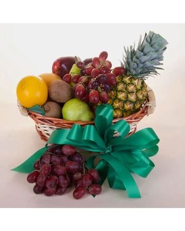 McShan Joyful Fruit Basket Flower Arrangement