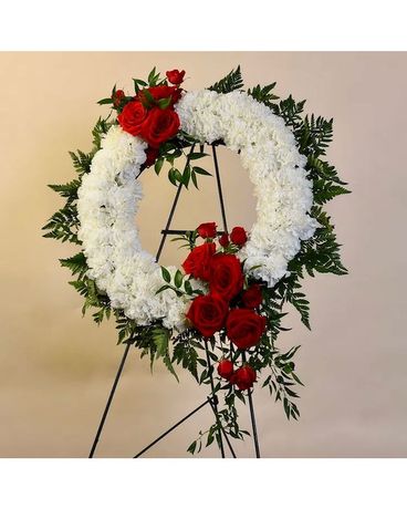 McShan Circle With Love Easel Flower Arrangement