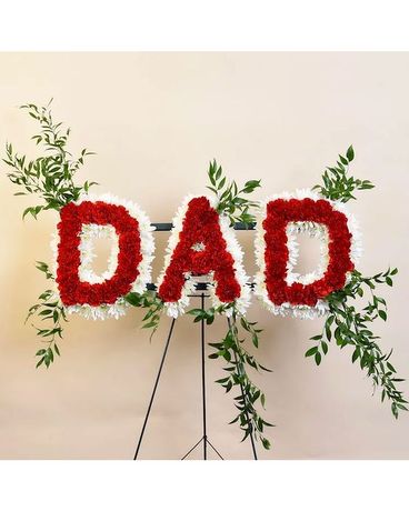 McShan For Dad Easel Flower Arrangement