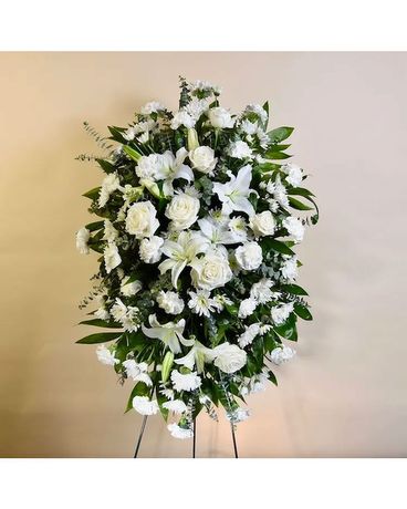 McShan Peaceful Farewell Easel Flower Arrangement