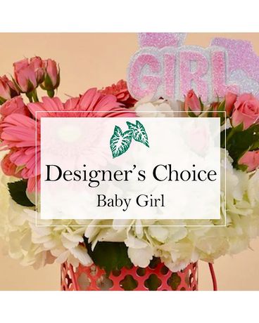McShan Designers Choice Baby Girl Bouquet Flower Arrangement