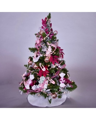 McShan Baby Girl Zoey Christmas Tree Flower Arrangement