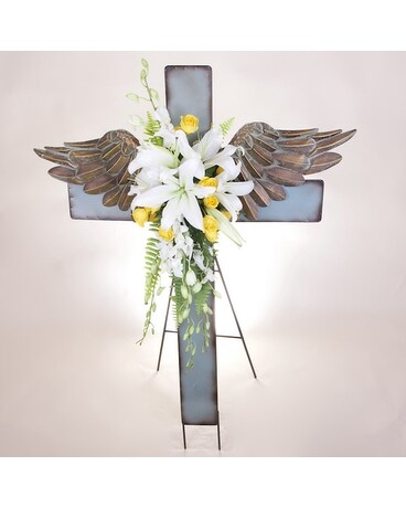 McShan Faithful Wings Easel Flower Arrangement