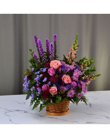 Gracious Lavender Basket in Dallas, TX | McShan Florist