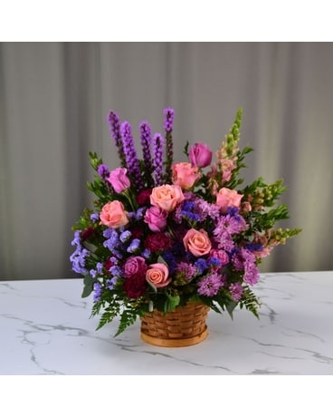 Gracious Lavender Basket in Dallas, TX | McShan Florist