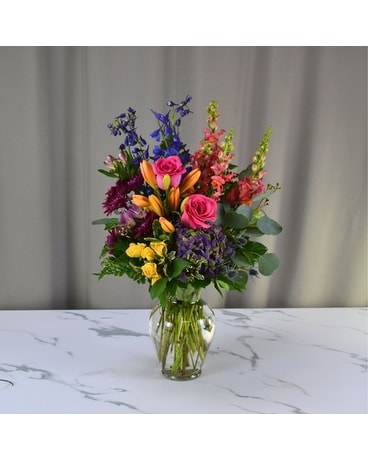 Colors Of The Rainbow Bouquet in Dallas, TX | McShan Florist