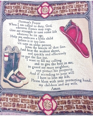 Fireman's Prayer Throw Gifts
