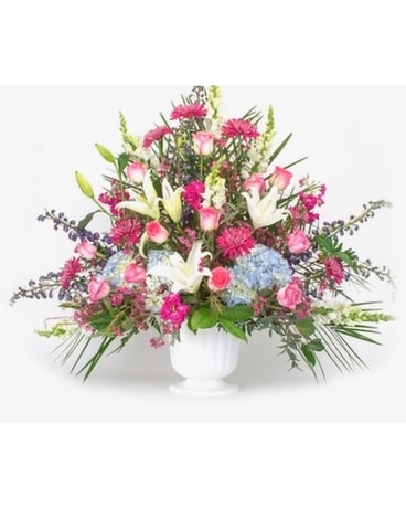 Custom Sympathy Flower Arrangement
