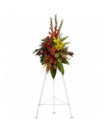 Tropical Tribute Spray Flower Arrangement
