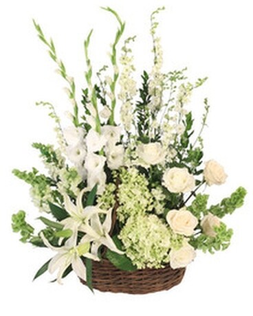 PEACEFUL BASKET ARRANGEMENT Sympathy Arrangement