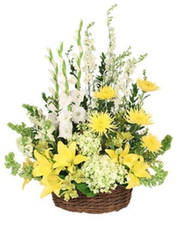 PRAYERFUL WHISPER FUNERAL FLOWERS Sympathy Arrangement