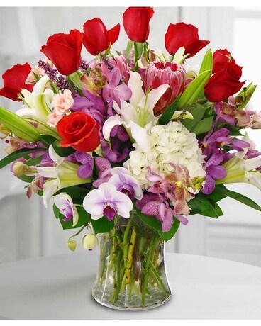 Granbury Flowers & Gifts - Tropical Romance Flower Arrangement