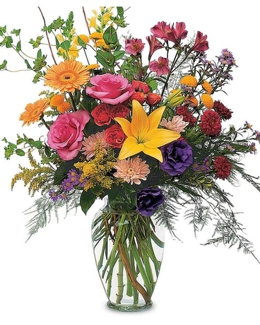 Granbury Flowers & Gifts - Wild Summer Nights Flower Arrangement