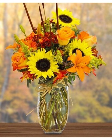 Amber Adoration Flower Arrangement