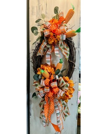 Payne's Florist & Gifts - Carrot Themed Spring Wreath Wreath