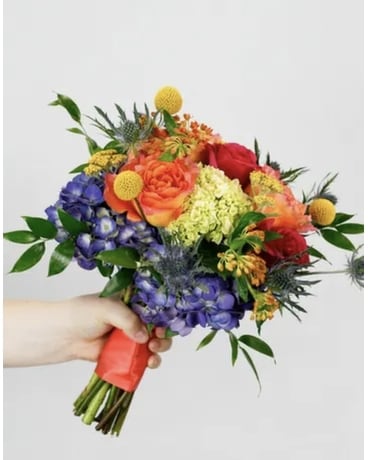 Granbury Flowers & Gifts - Bright and Bold Nosegay Flower Arrangement