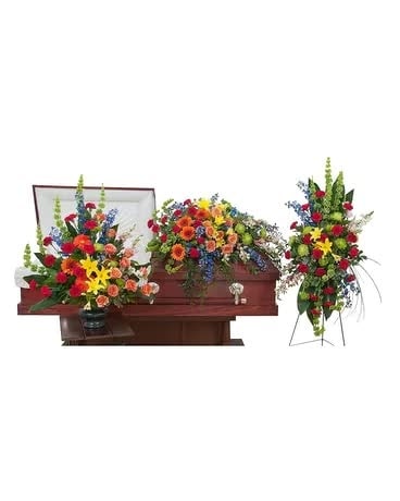 Treasured Celebration Trio Flower Arrangement