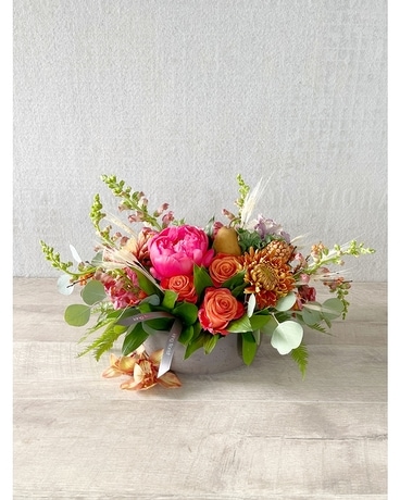 Late Autumn Centerpiece Flower Arrangement