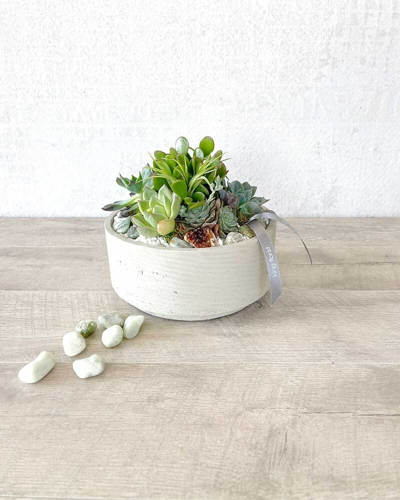 Concrete Garden Flower Arrangement