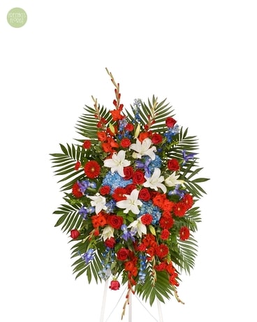 Patriotic Blend [6PTR2] Flower Arrangement