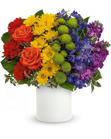 Rainbow Love Flower Arrangement