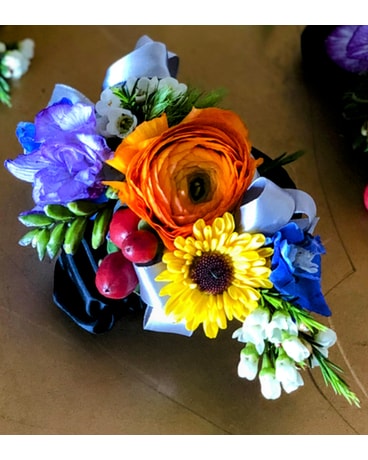 Rainbow Corsage Corsage