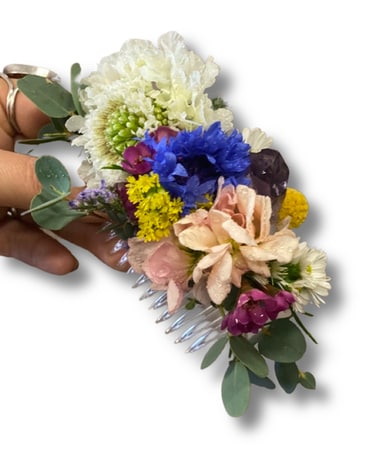 Wildflower Hair Comb Custom product