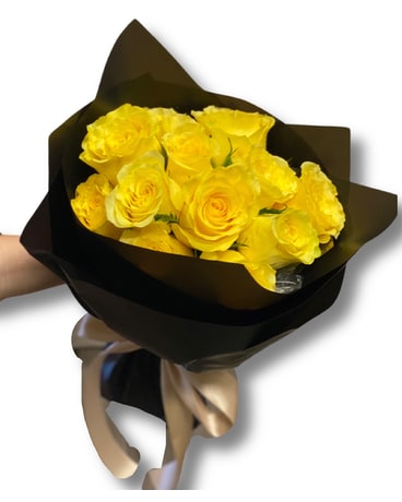 The Panther Rose Wrapped Bouquet Bouquet