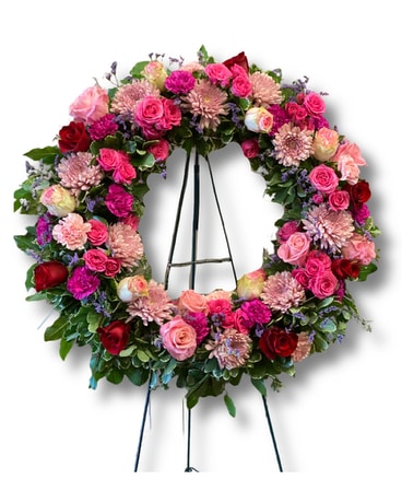 Garnet Rose Wreath Wreath