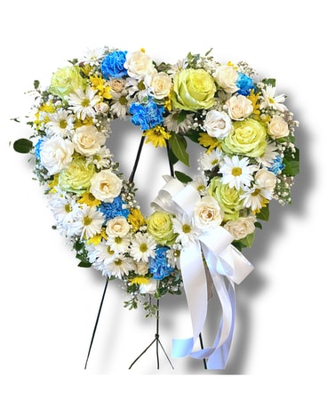 Spring Softness Heart Wreath