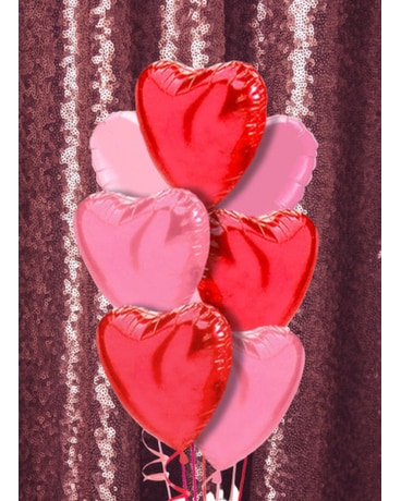 Heart Shaped Mylar Balloon Bouquet Balloon Bouquet
