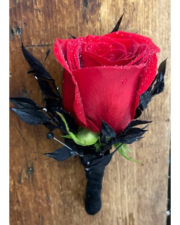 The Raven Boutonniere Boutonniere