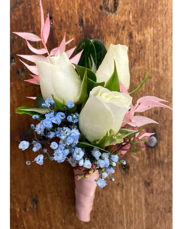 Cotton Candy Boutonniere Flower Arrangement