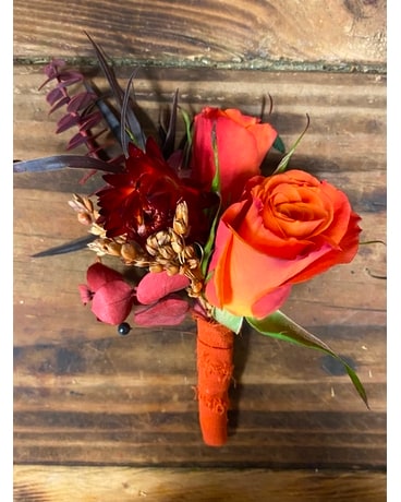 In the Orange Boutonniere Boutonniere