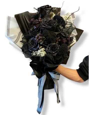 Midnight Blooms Bouquet Flower Arrangement