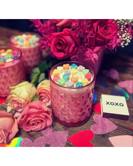 Candy Hearts Candle by BlackHeart&Co. Jar Candle