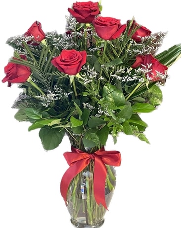 1 Dozen Red Roses Flower Arrangement