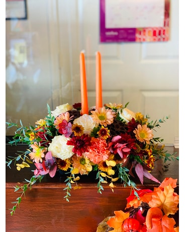 Designer's choice Thanksgiving/ Fall Centerpiece Flower Arrangement